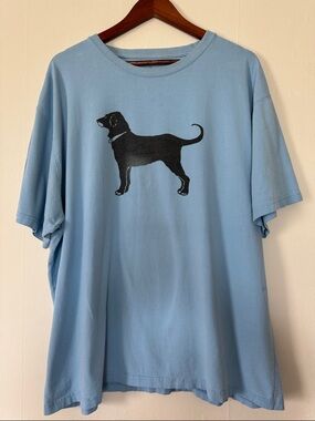 The Black Dog Sky Blue Tee with Black Dog Graphic